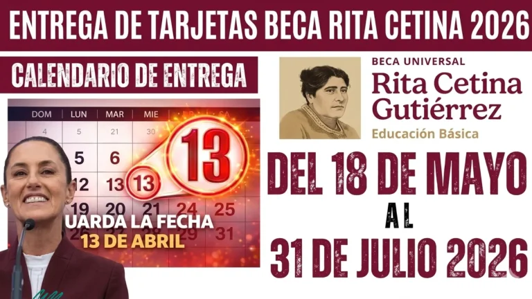 Beca Rita Cetina para primaria: entrega de tarjetas será del 18 de mayo al 31 de julio